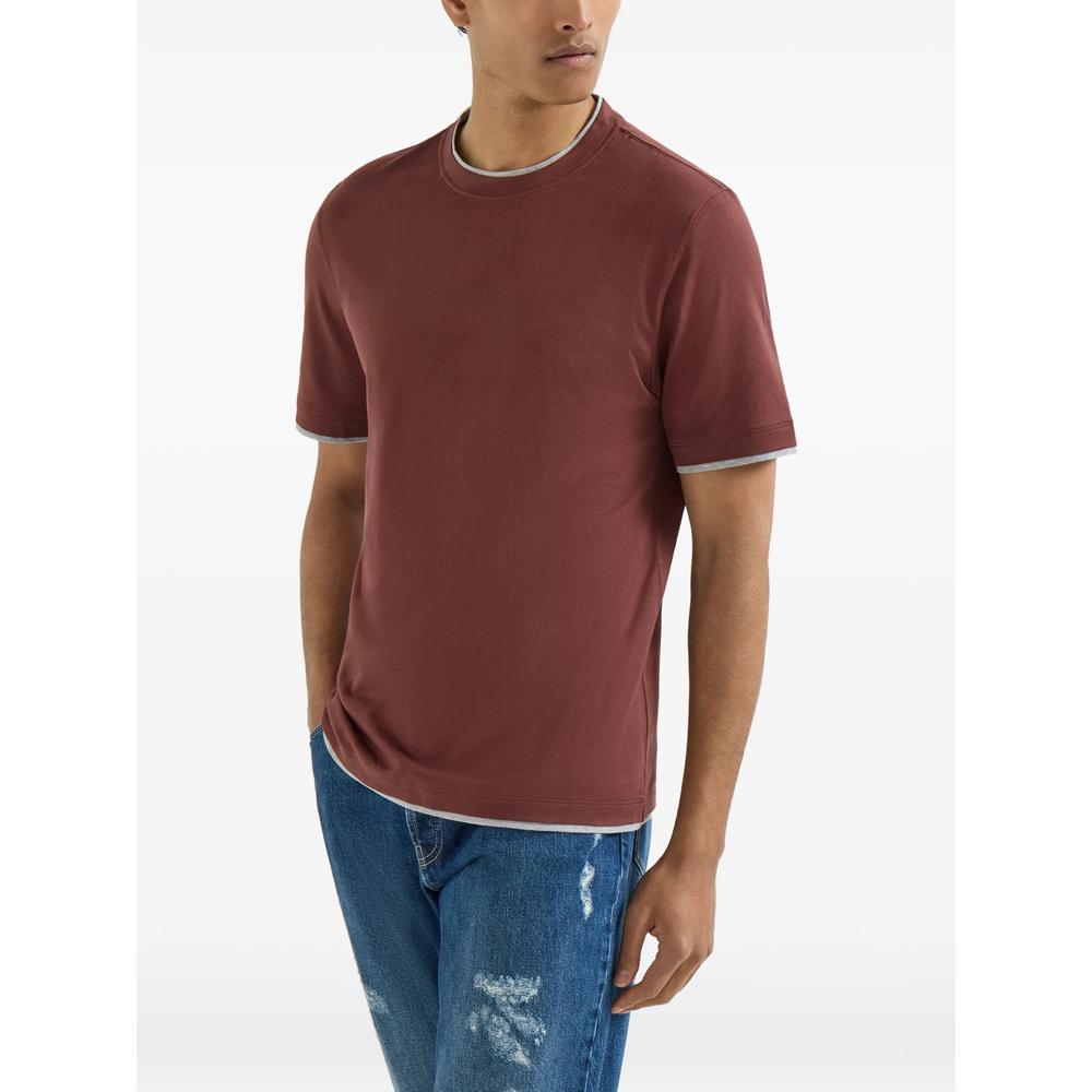Cotton Jersey Crew Neck T-Shirt