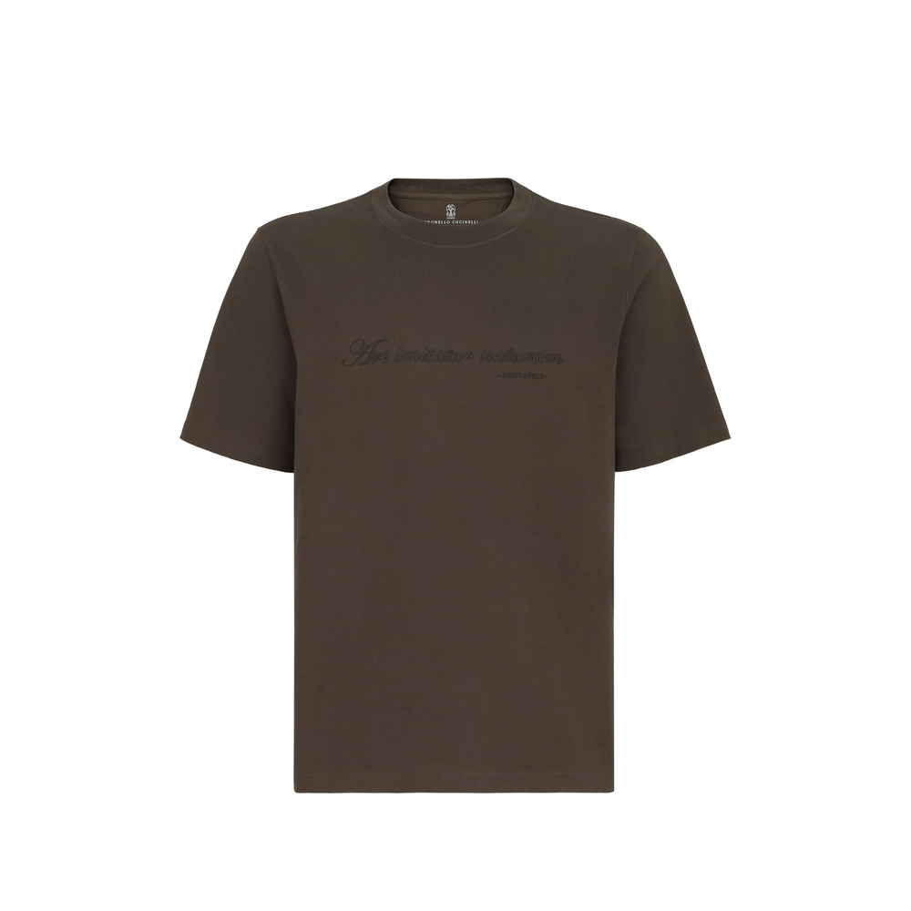 Brunello Cucinelli T-shirt With Embroidery And Print
