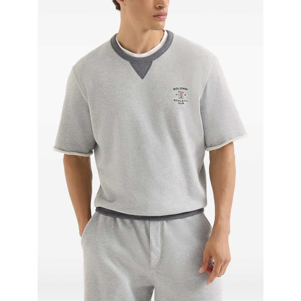 Cotton French Terry Short Sleeve Sweatshirt