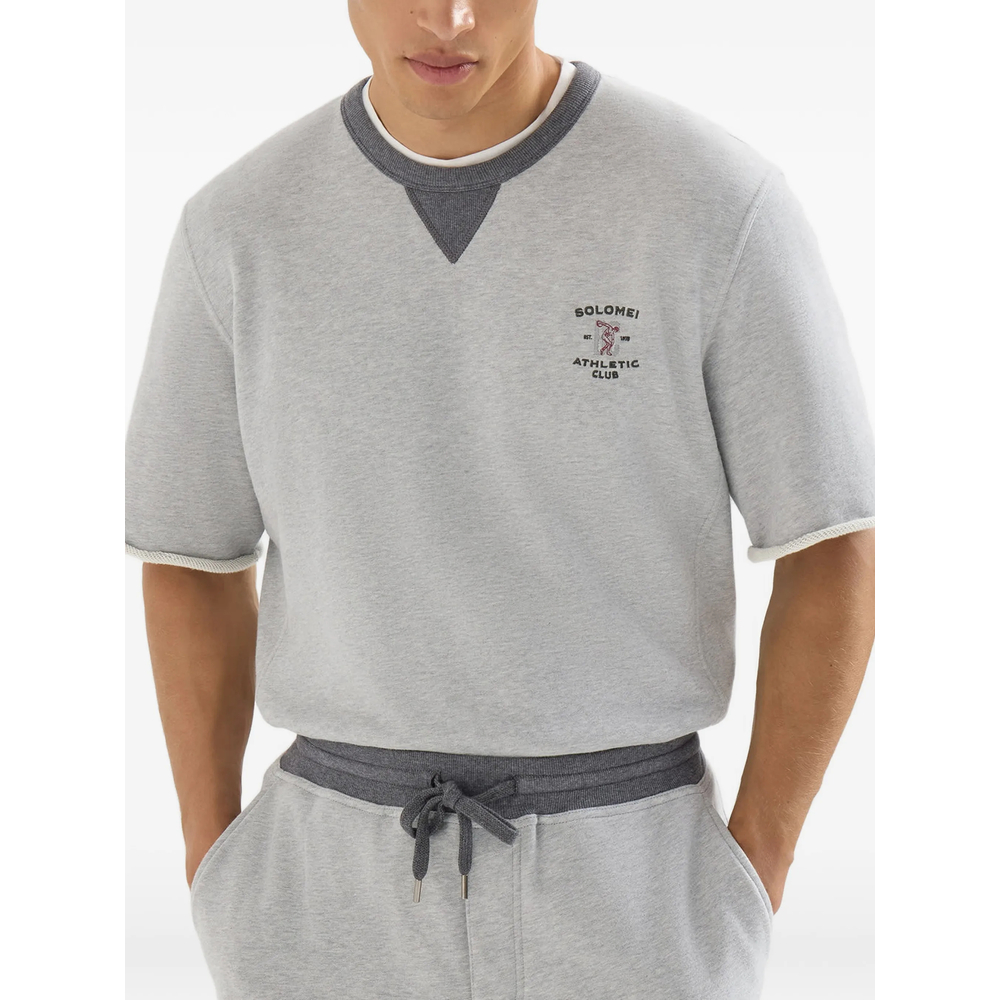 Cotton French Terry Short Sleeve Sweatshirt
