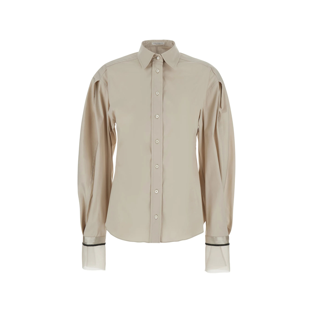 Stretch Cotton Poplin Shirt