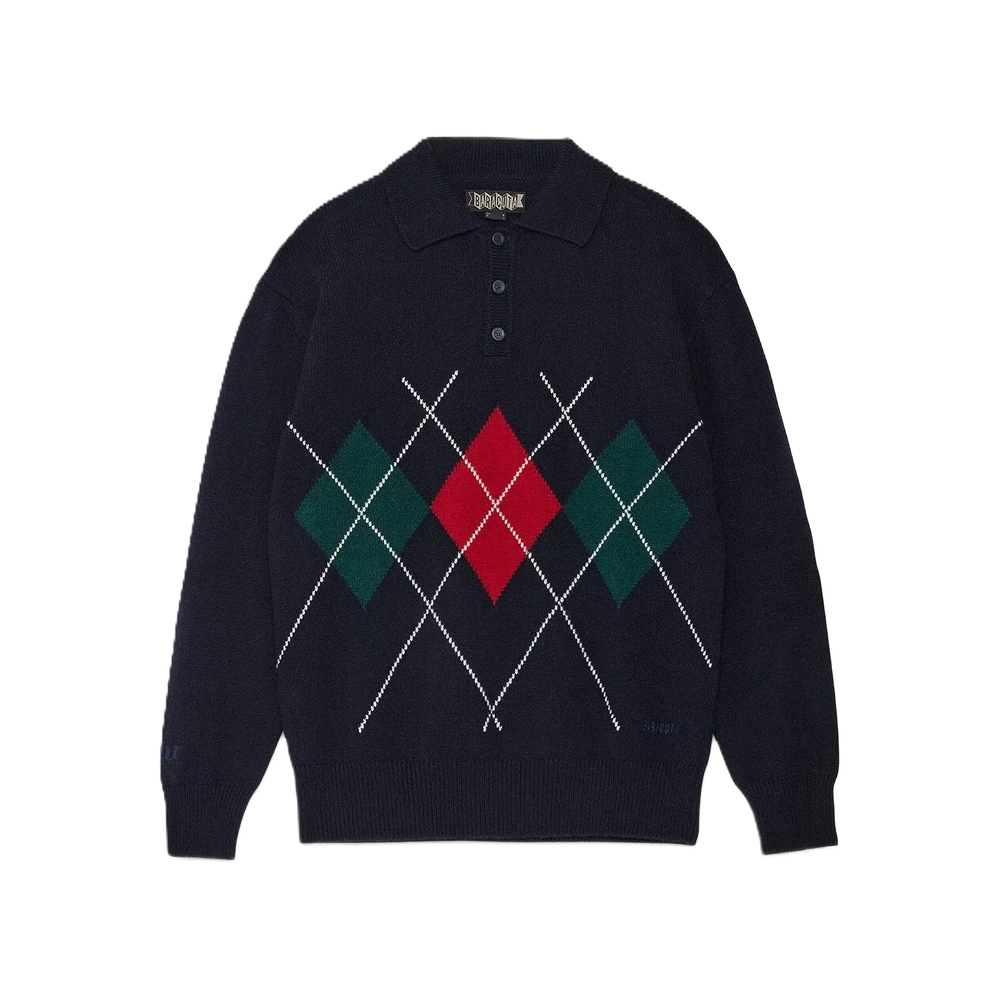 Baracuta Argyle Button Polo Shirt