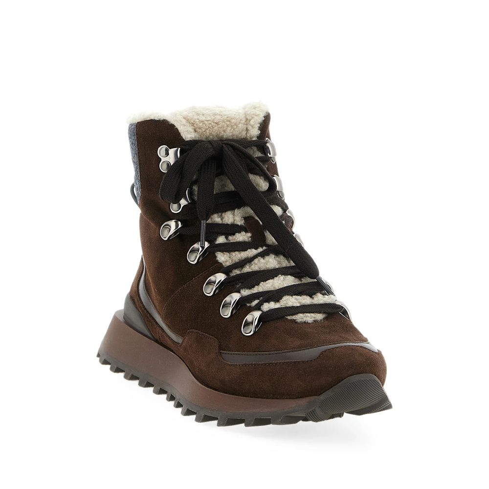 Shearling-Lined Ankle Boots