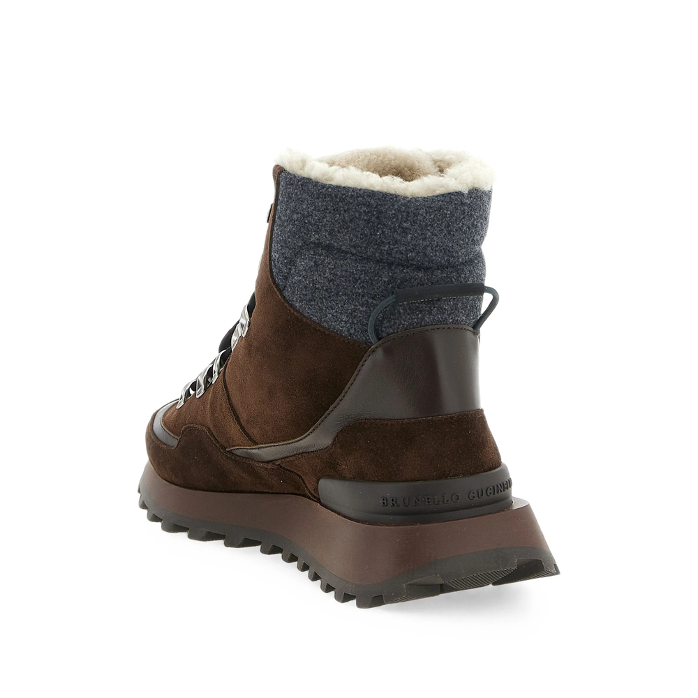 Shearling-Lined Ankle Boots