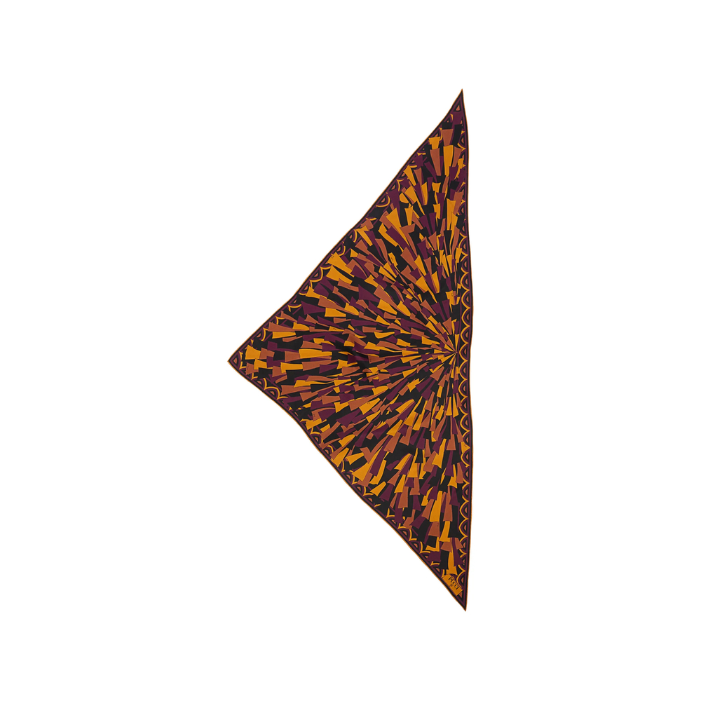 Pucci Baiadera Print Triangle Scarf