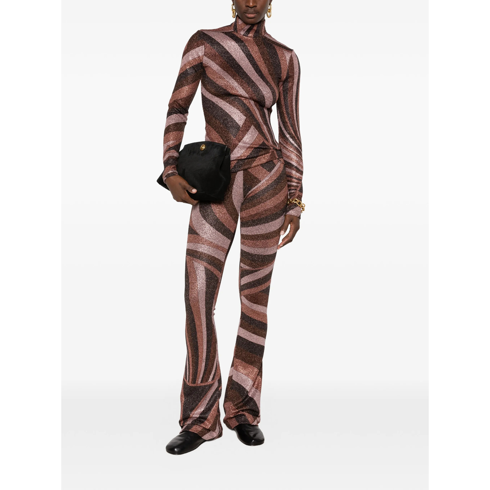 Pucci Iride-Print Glitter-Effect Top