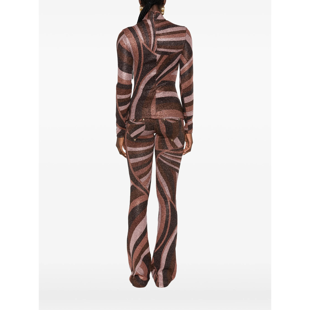 Pucci Iride-Print Glitter-Effect Top