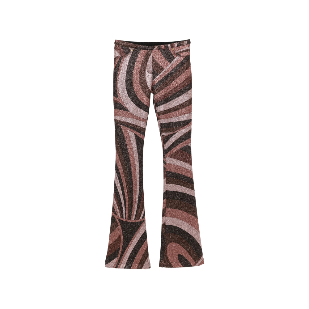 Pucci Iride-print Glitter-effect Trousers