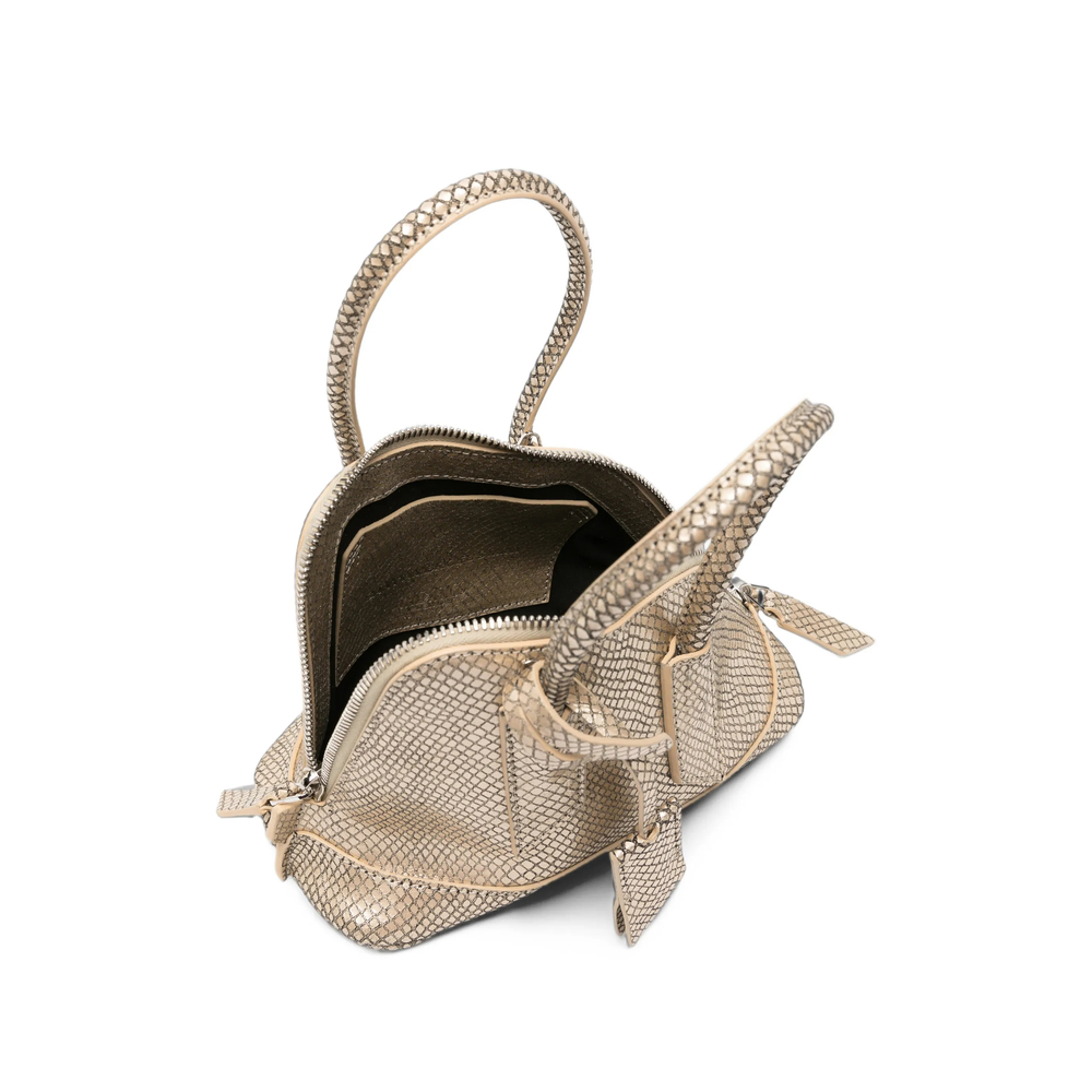 Mini Sant Ambroeus Snakeskin-Effect Asymmetric Tote Bag