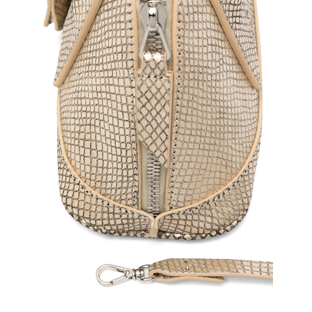 Mini Sant Ambroeus Snakeskin-Effect Asymmetric Tote Bag