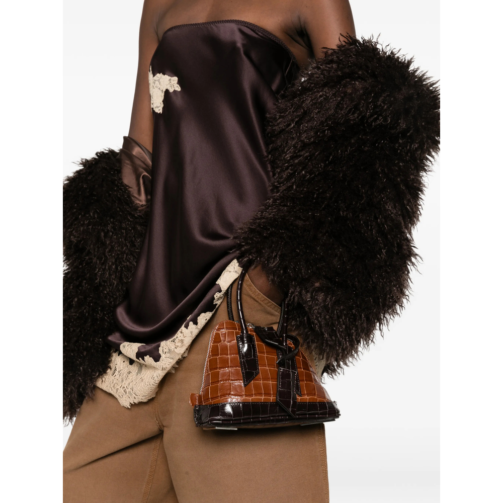 Mini Sant Ambroeus Croc-Effect Tote Bag