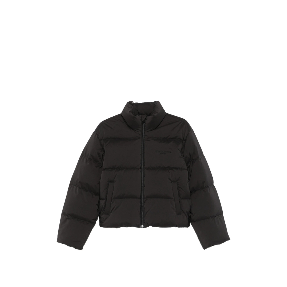 Cropped Channel Puffer Jacket