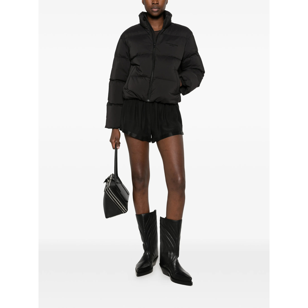 Cropped Channel Puffer Jacket