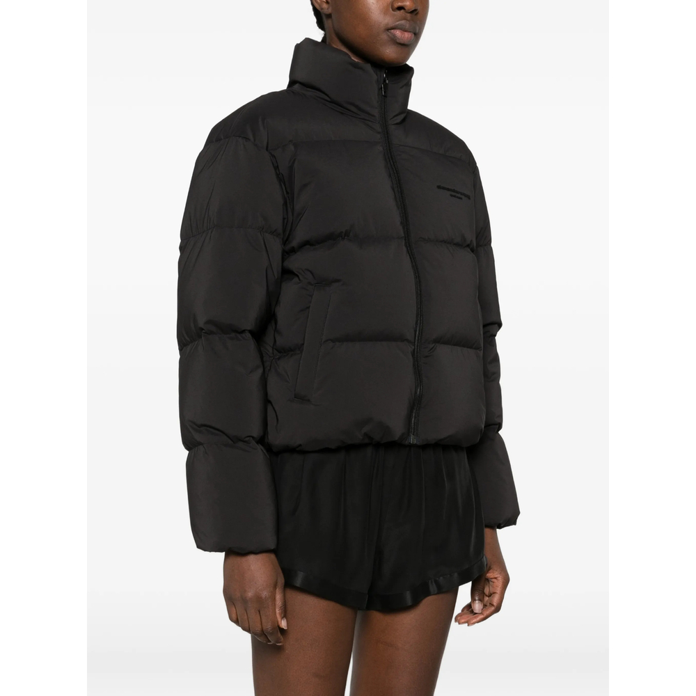Cropped Channel Puffer Jacket