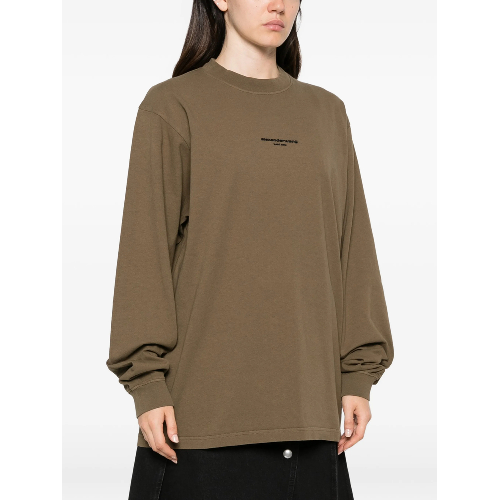 Logo-Embroidered Long-Sleeve T-Shirt