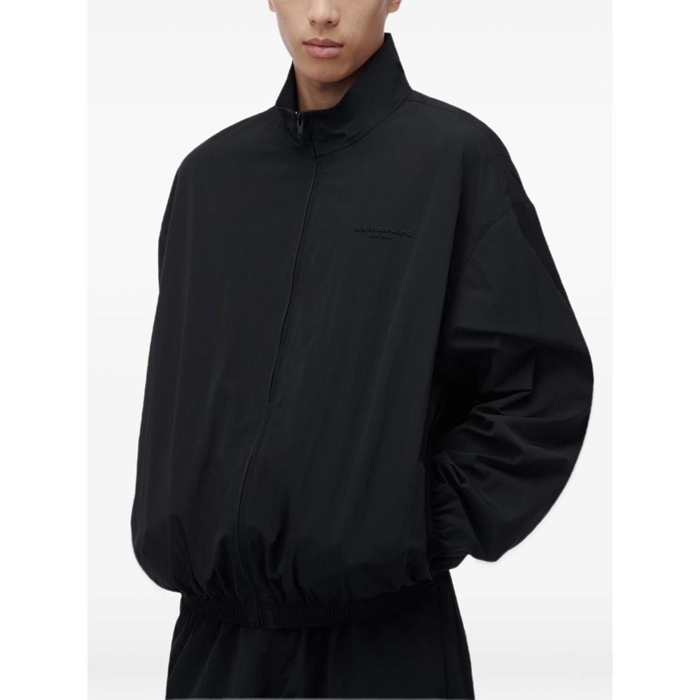 Logo-Embroidered Zip-Up Jacket