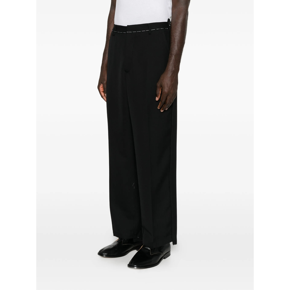 Contrast-Stitch Trousers