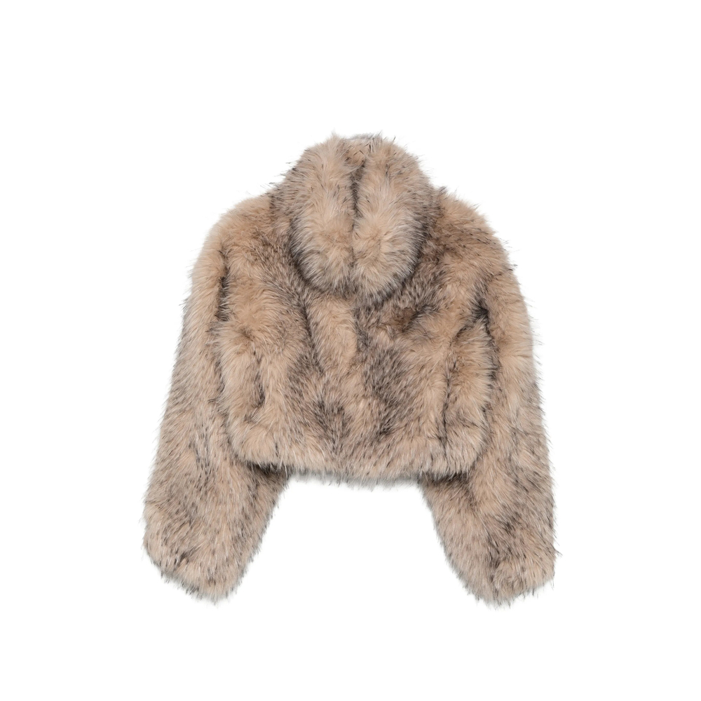 Faux-Fur Cropped Jacket