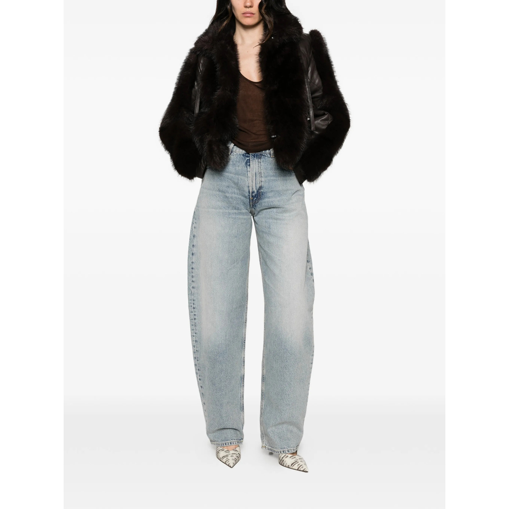 Faux Fur-Trimmed Quilted Jacket