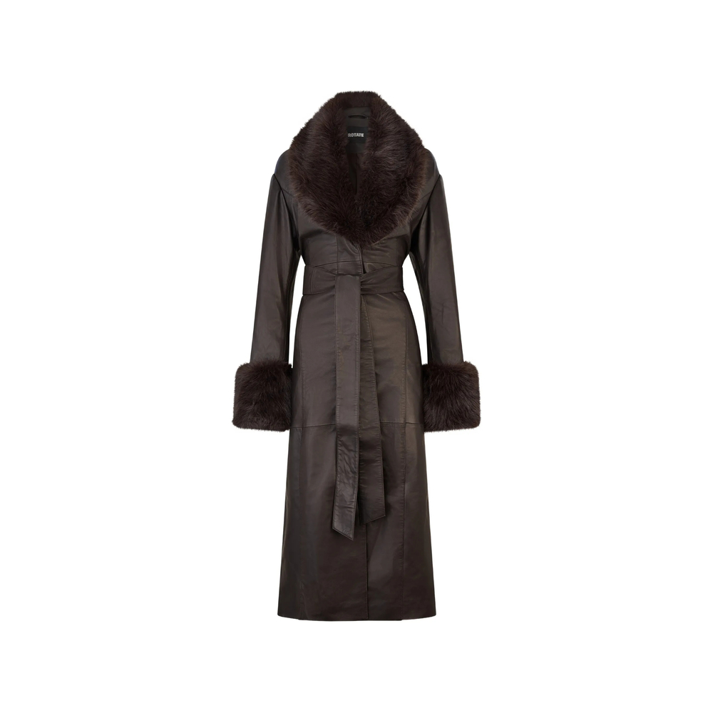 Faux-Fur Collar Coat