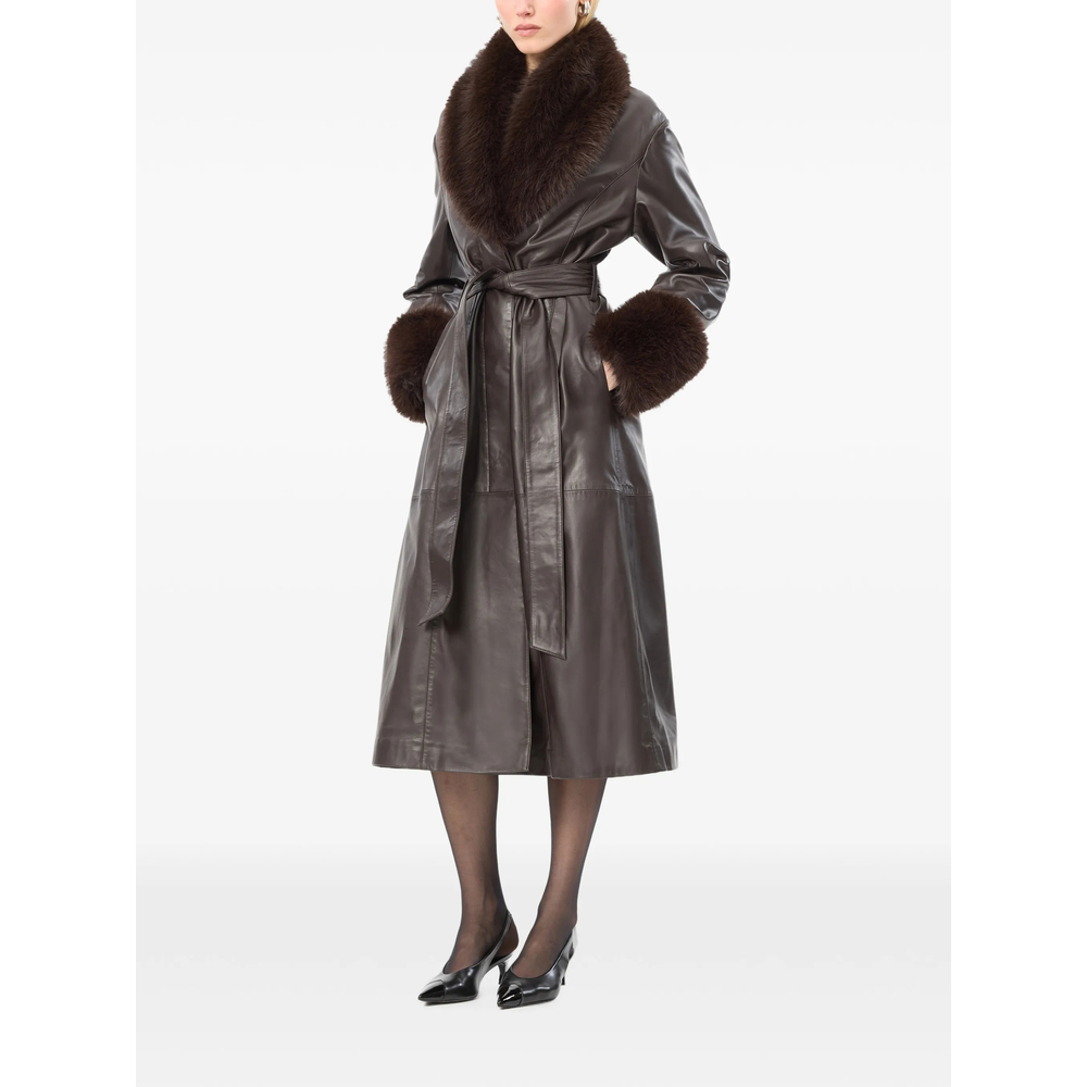 Faux-Fur Collar Coat