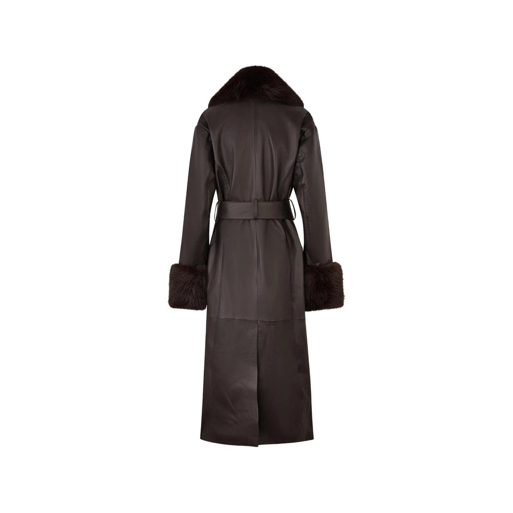 Faux-Fur Collar Coat