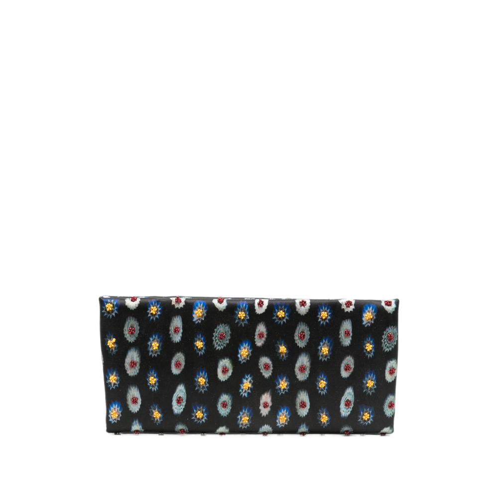 Staud Muse Bead-embellished Ikat-print Clutch Bag