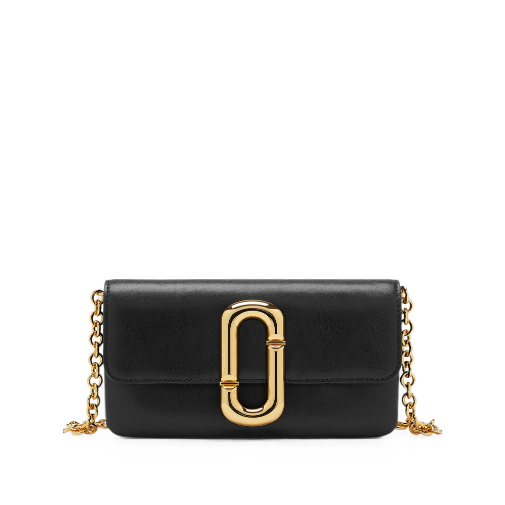 Marc Jacobs Scene Wallet On Chain In Black