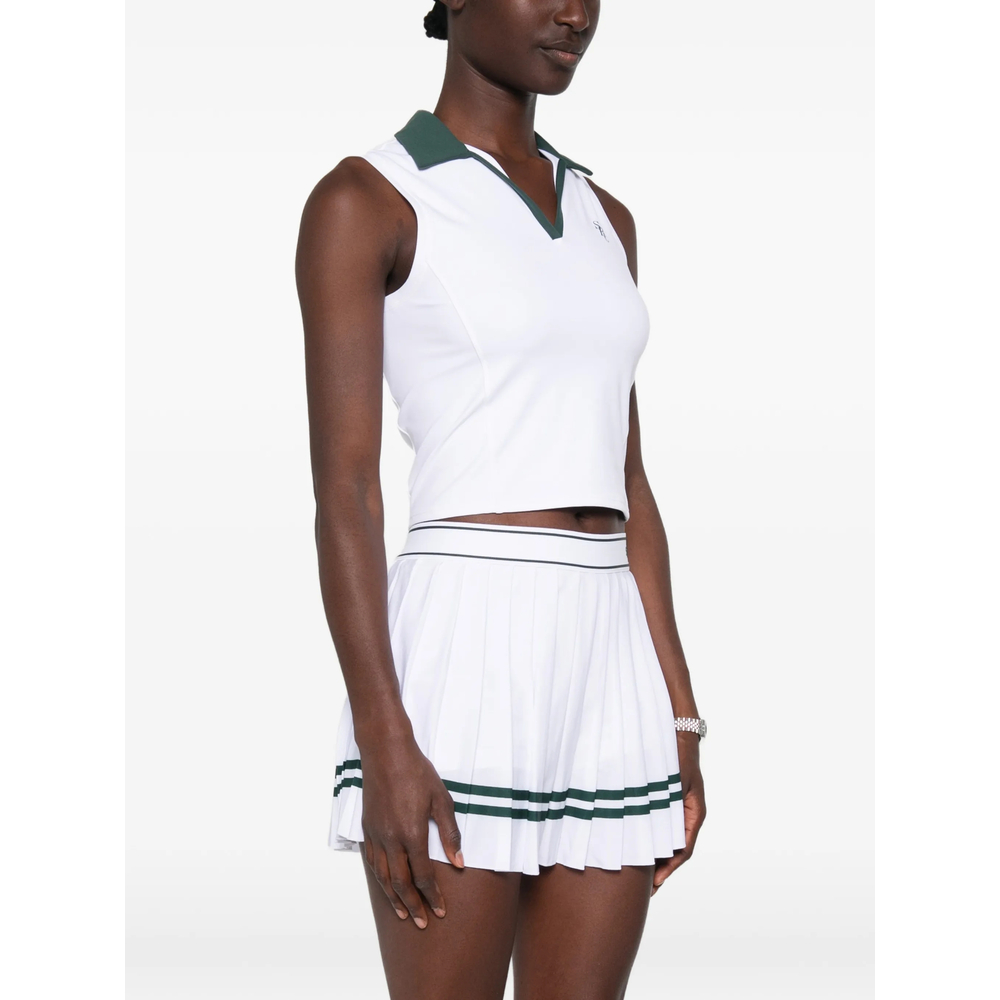 Logo-Embroidered Sleeveless Top