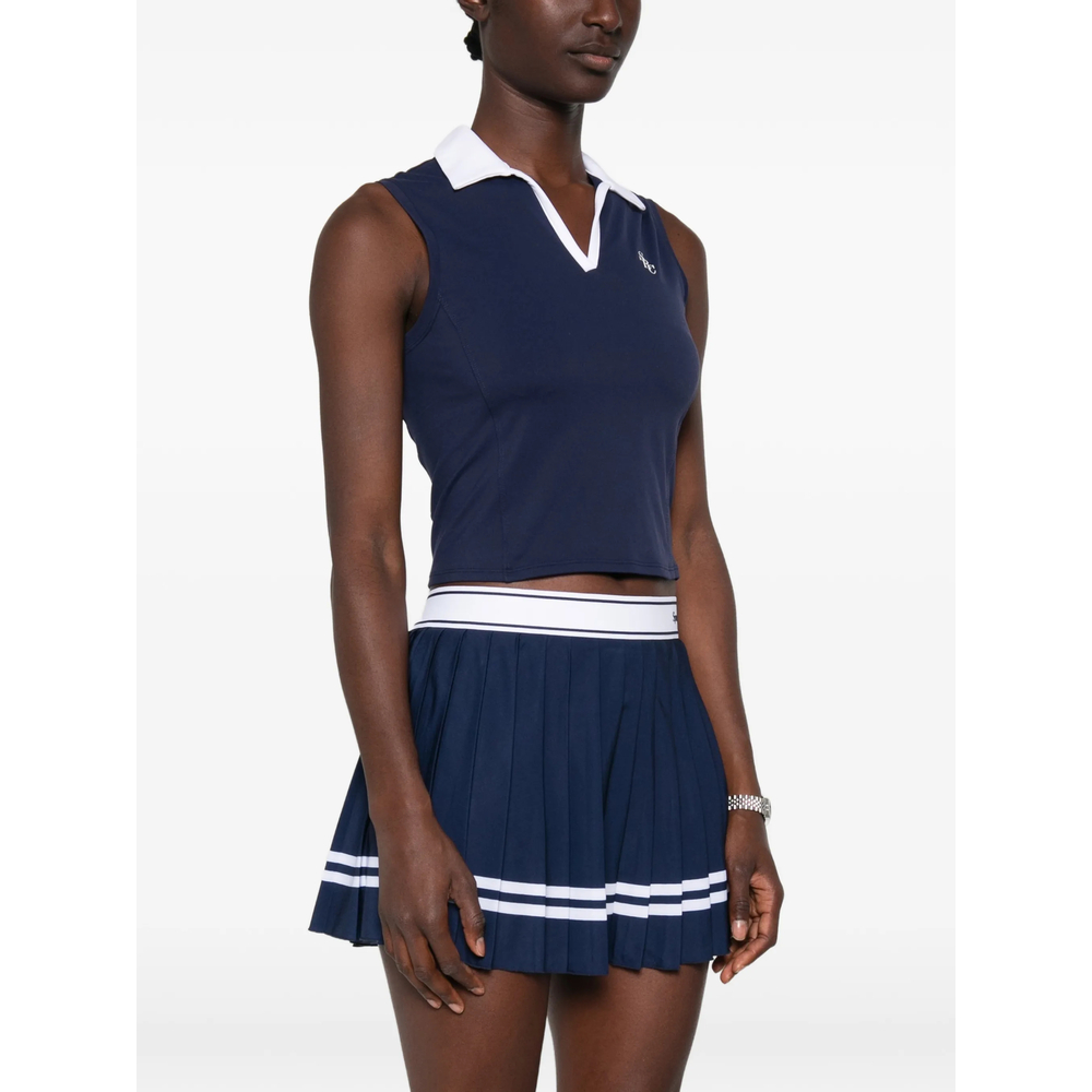 Logo-Embroidered Sleeveless Top