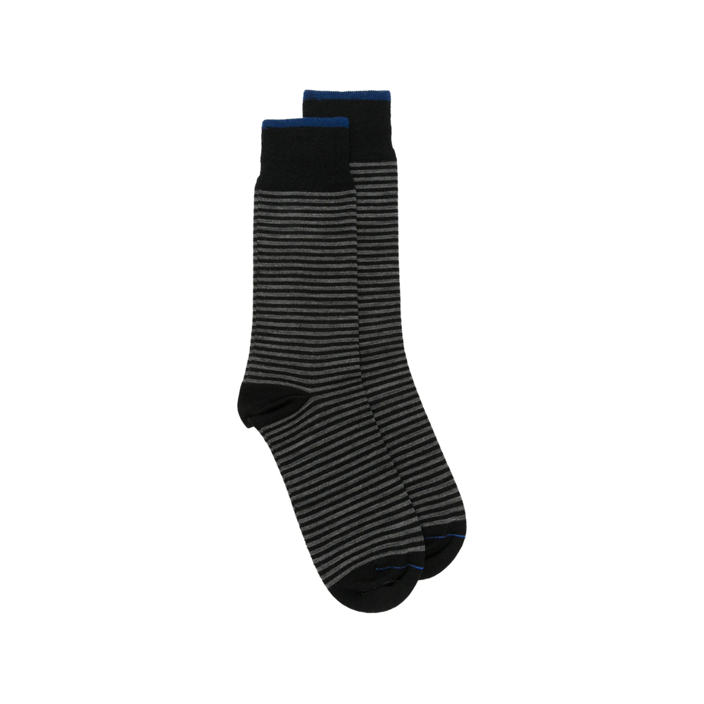 Thin Short Striped-Knit Socks