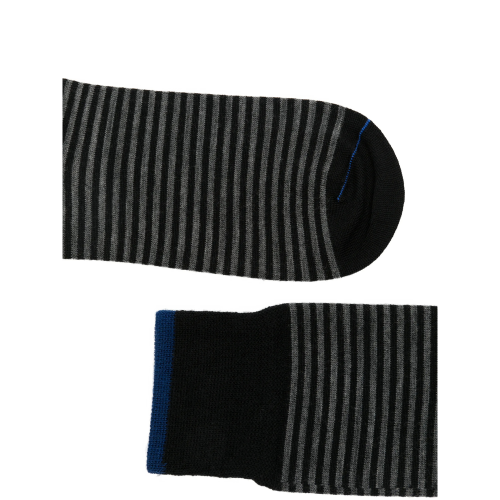 Thin Short Striped-Knit Socks
