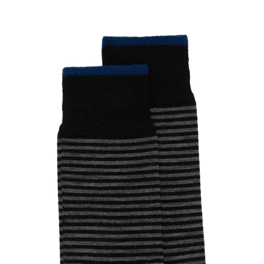 Thin Short Striped-Knit Socks