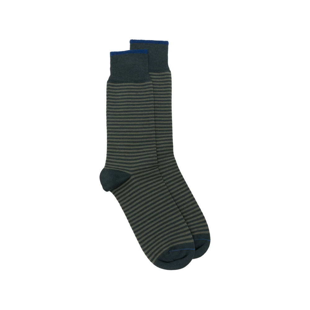 Thin Short Horizontal-Stripe Socks