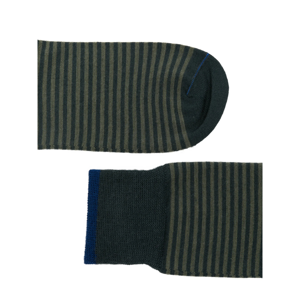 Thin Short Horizontal-Stripe Socks