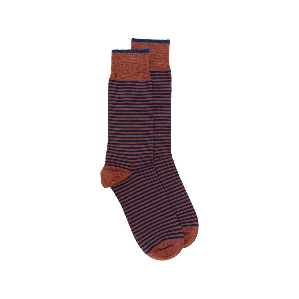 Thin Short Horizontal-Stripe Socks