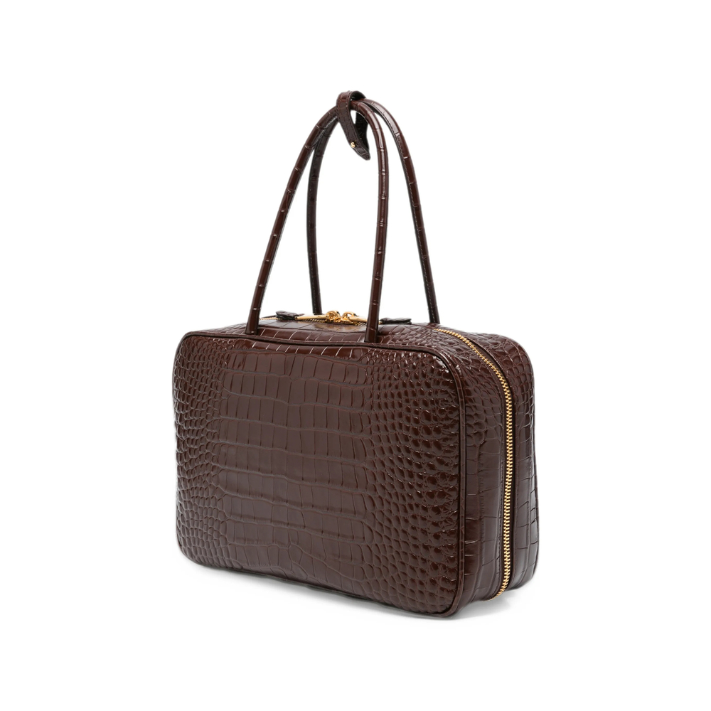 Croc-Effect Tote Bag