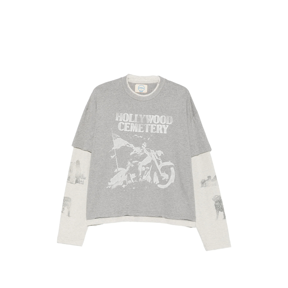 Graphic-Print Layered T-Shirt