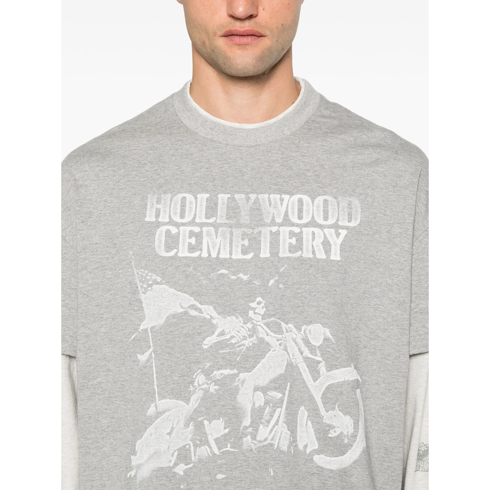 Graphic-Print Layered T-Shirt