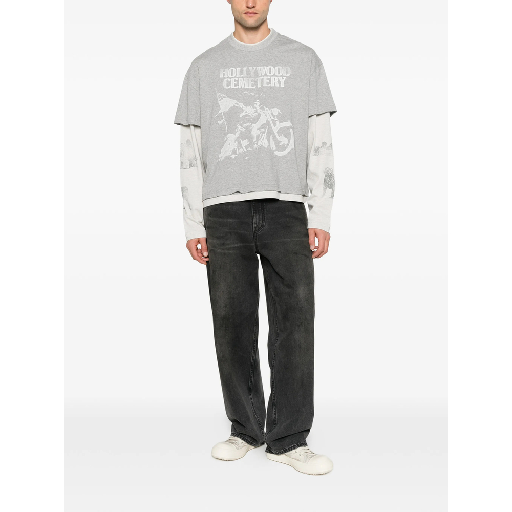 Graphic-Print Layered T-Shirt