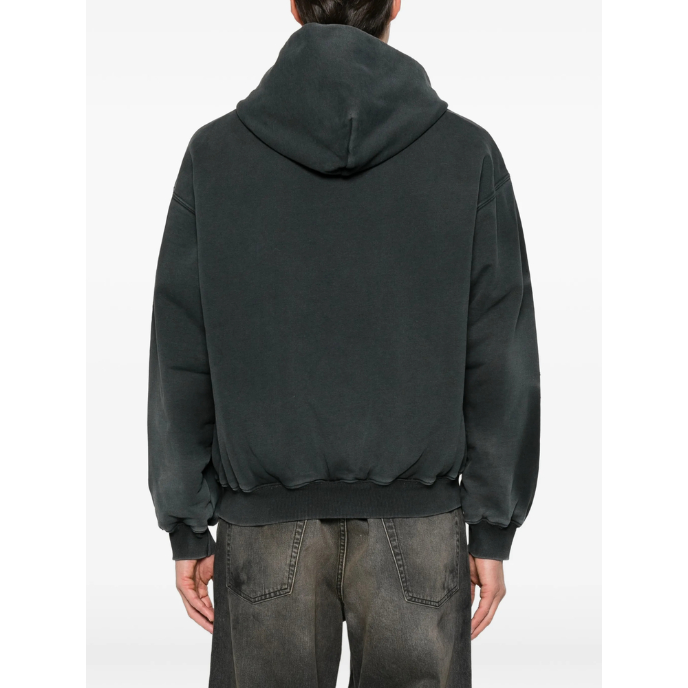 Stud-Embellished Zip-Up Hoodie
