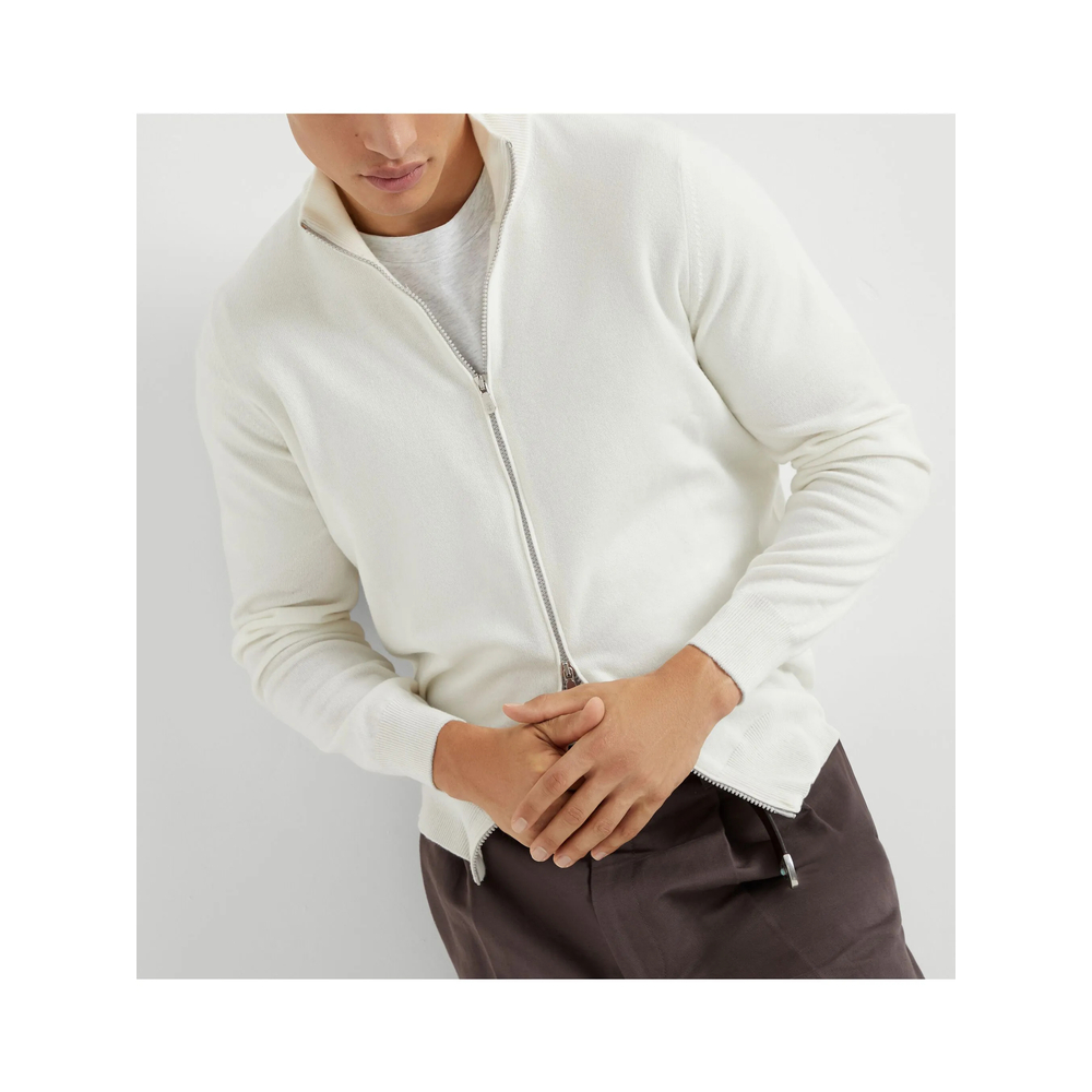 Cashmere High-Neck Cardigan