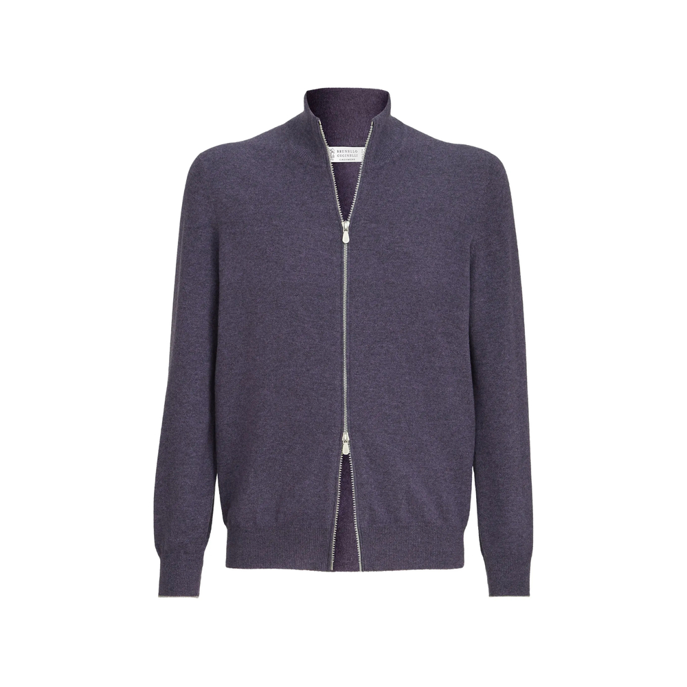 Cashmere High-Neck Cardigan