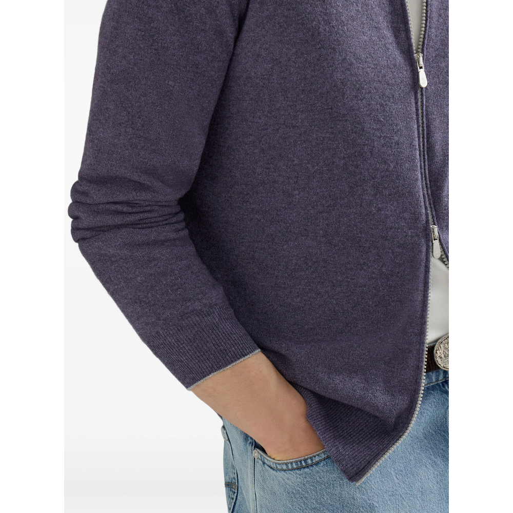 Cashmere High-Neck Cardigan