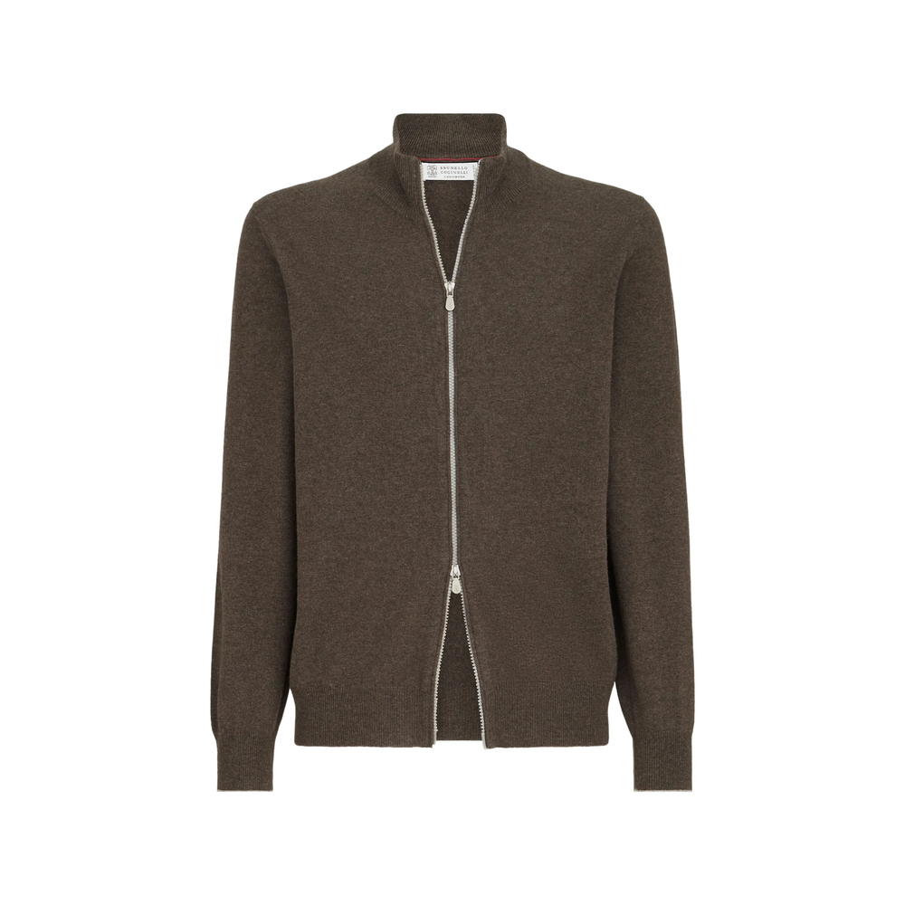 Cashmere High-Neck Cardigan