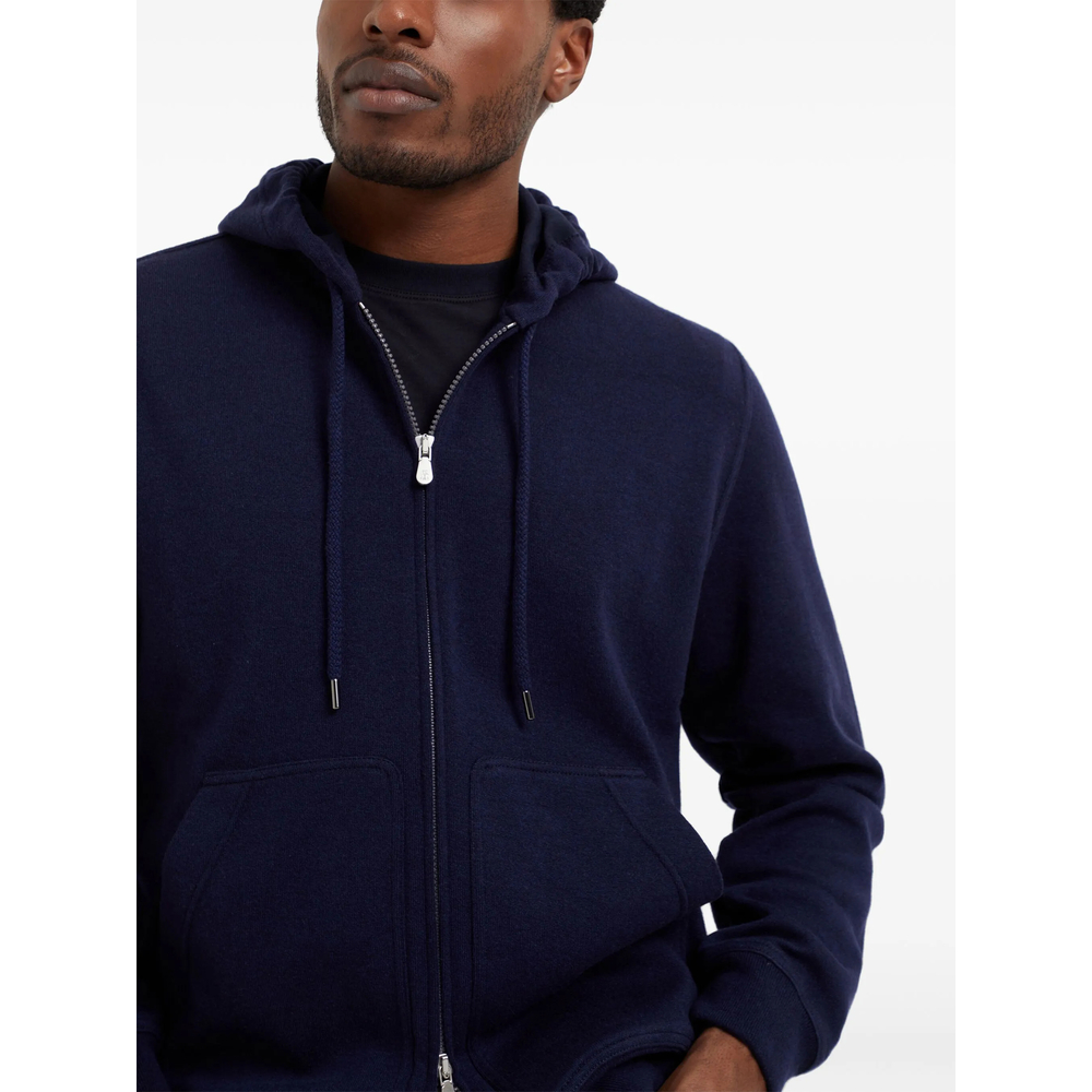 Long-Sleeve Cashmere Hoodie