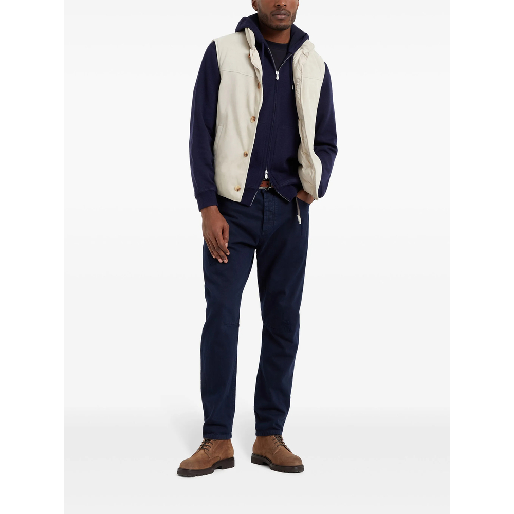 Long-Sleeve Cashmere Hoodie