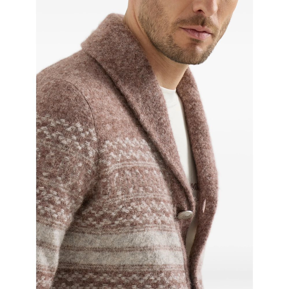 Nordic Shawl-Collar Cardigan
