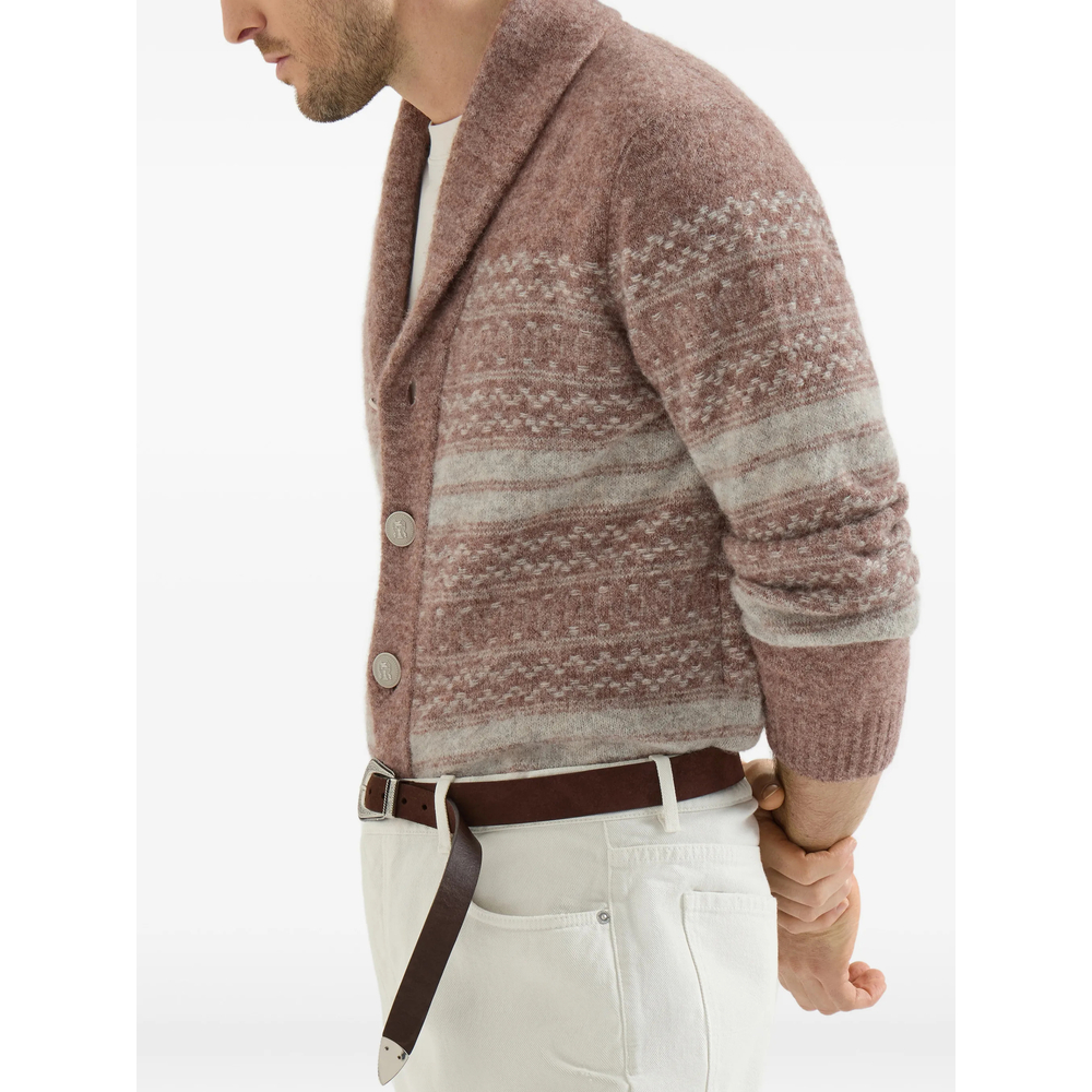 Nordic Shawl-Collar Cardigan