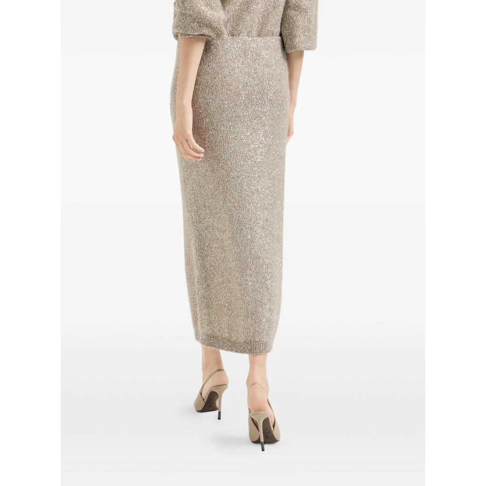 Elastic-Waistband Midi